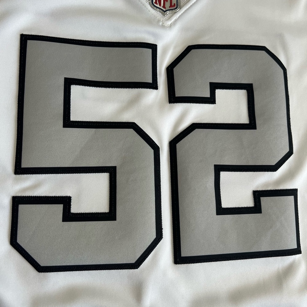 Las Vegas Raiders Khalil Mack Nike Jersey Women’s Size Large - Picture 9 of 11